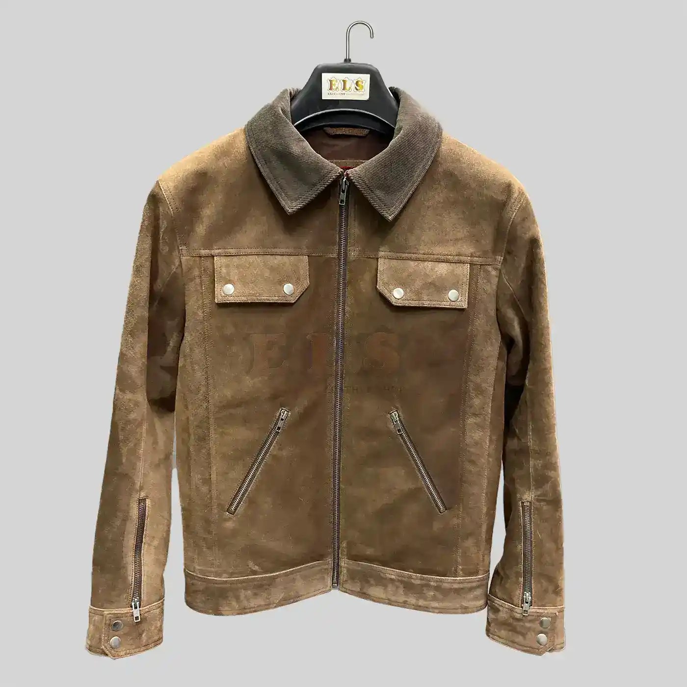 Finished custom leather jacket