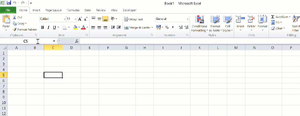 USE NAME BOX TO Navigate to multiple cells: