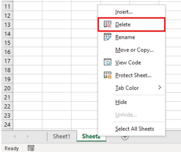 How to delete a sheet in excel: 3 simple ways