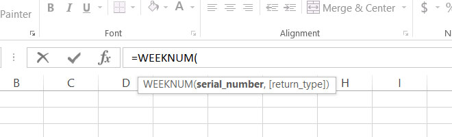 Weeknum