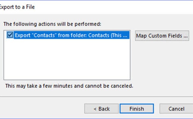 How To Export Outlook Contacts To A CSV File - ExcelNotes