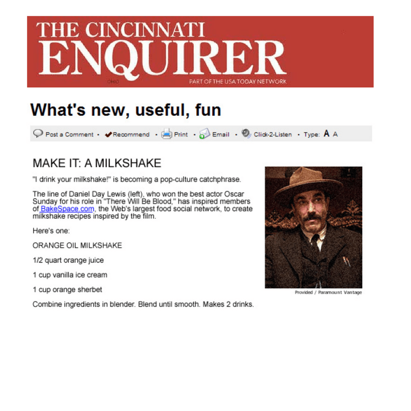 I drink your milkshake