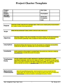 40 Free Project Charter Templates Doc Excelshe