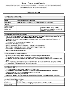40 Free Project Charter Templates Doc Excelshe