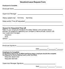 55 Employee Vacation Request Form Templates Excelshe