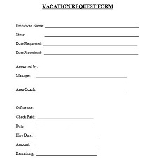 55 Employee Vacation Request Form Templates Excelshe