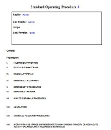 45 Standard Operating Procedure Sop Templates Pdf Doc Excelshe
