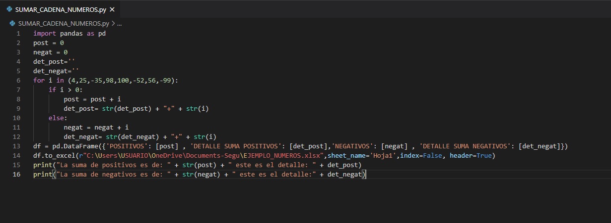 PROGRAMAR INSTRUCCIÓN FOR EN PYTHON - Excel Signum
