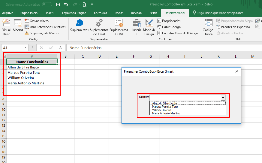 Aprenda como Preencher uma ComboBox em Excel VBA