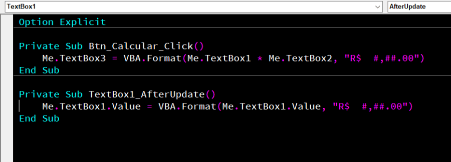 Microsoft Excel VBA