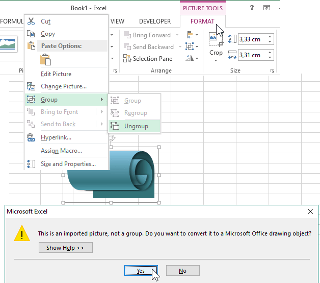 Shapes In Charts And Graphs For Report Presentation In Excel