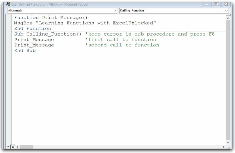 User Defined Functions In Vba Define Call Excel Unlocked - Best Mountain Pictures in Desktop