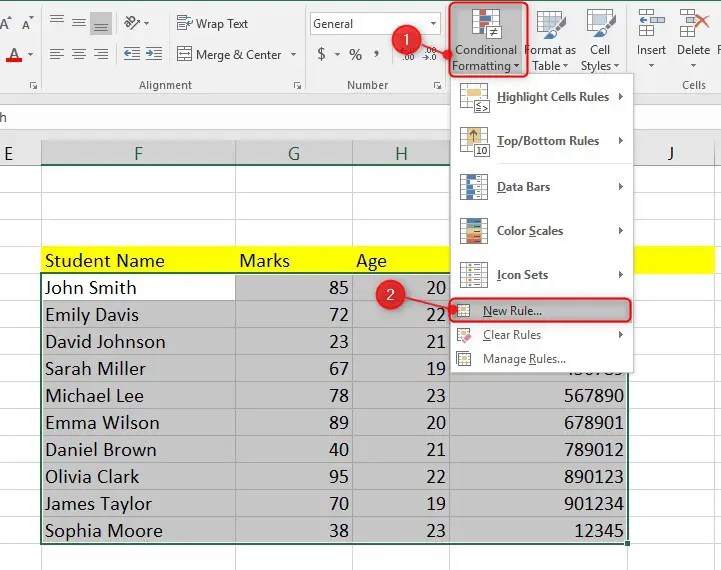 Conditional Formatting Based on another cell - Excel Wizard