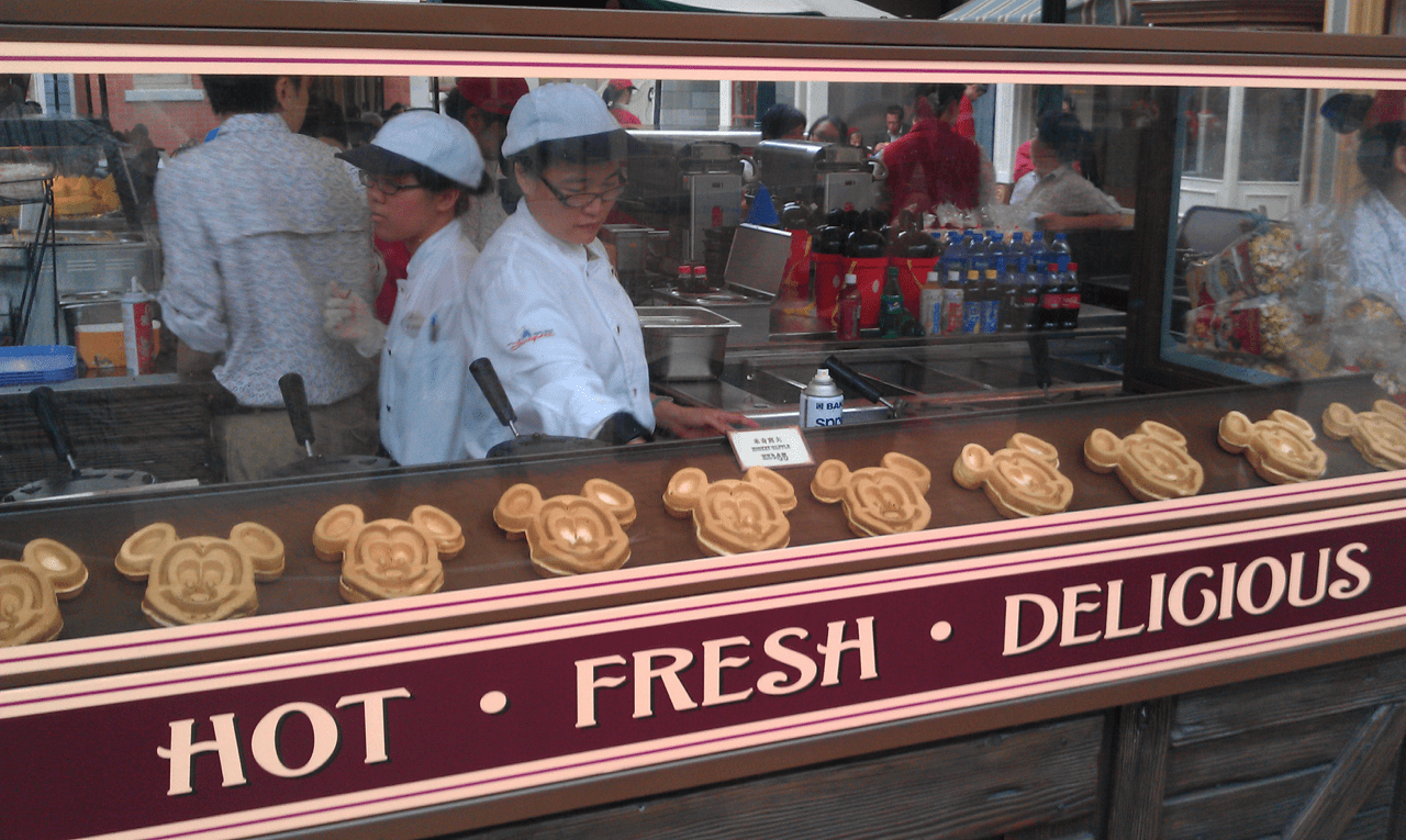 The Mickey Mouse Waffle stand