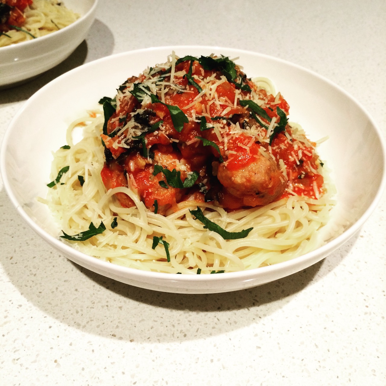 HelloFresh Italian Spaghetti & Meatballs ExcessText