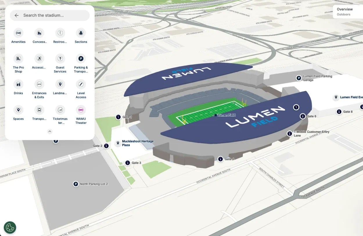 Best Concept3D For Sports Stadium Wayfinding Mappedin Stadiums Lumen