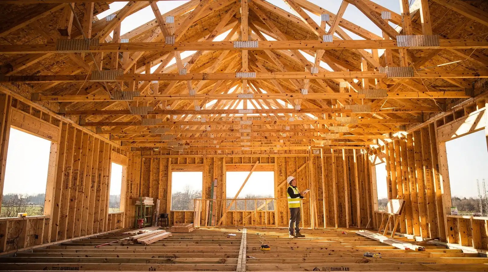 Trusses are prefabricated components that are engineered for efficiency in ideal conditions.; Truss roofs