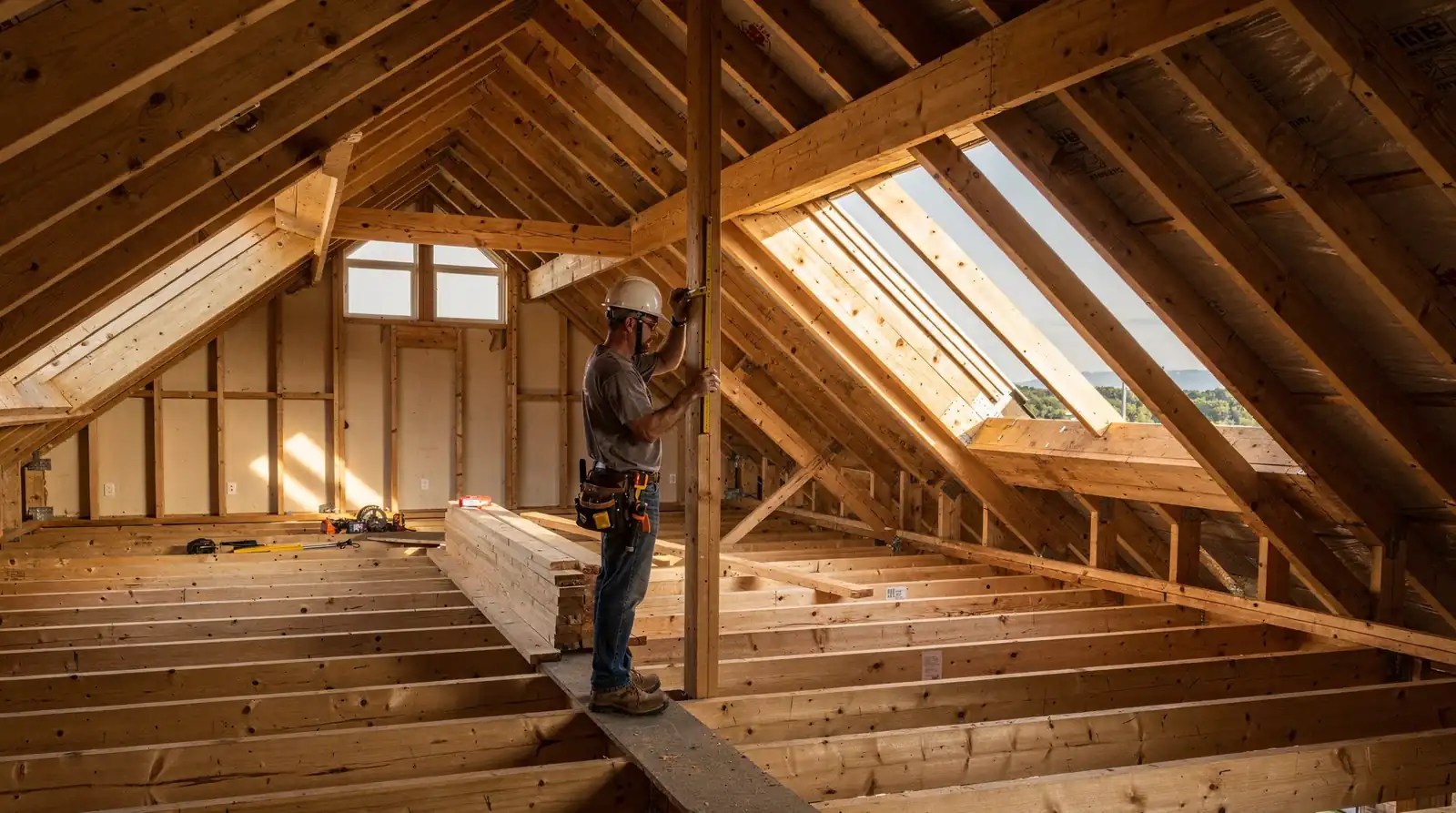 Stick framing allows for custom roof framing that can accommodate unique architectural designs and complex