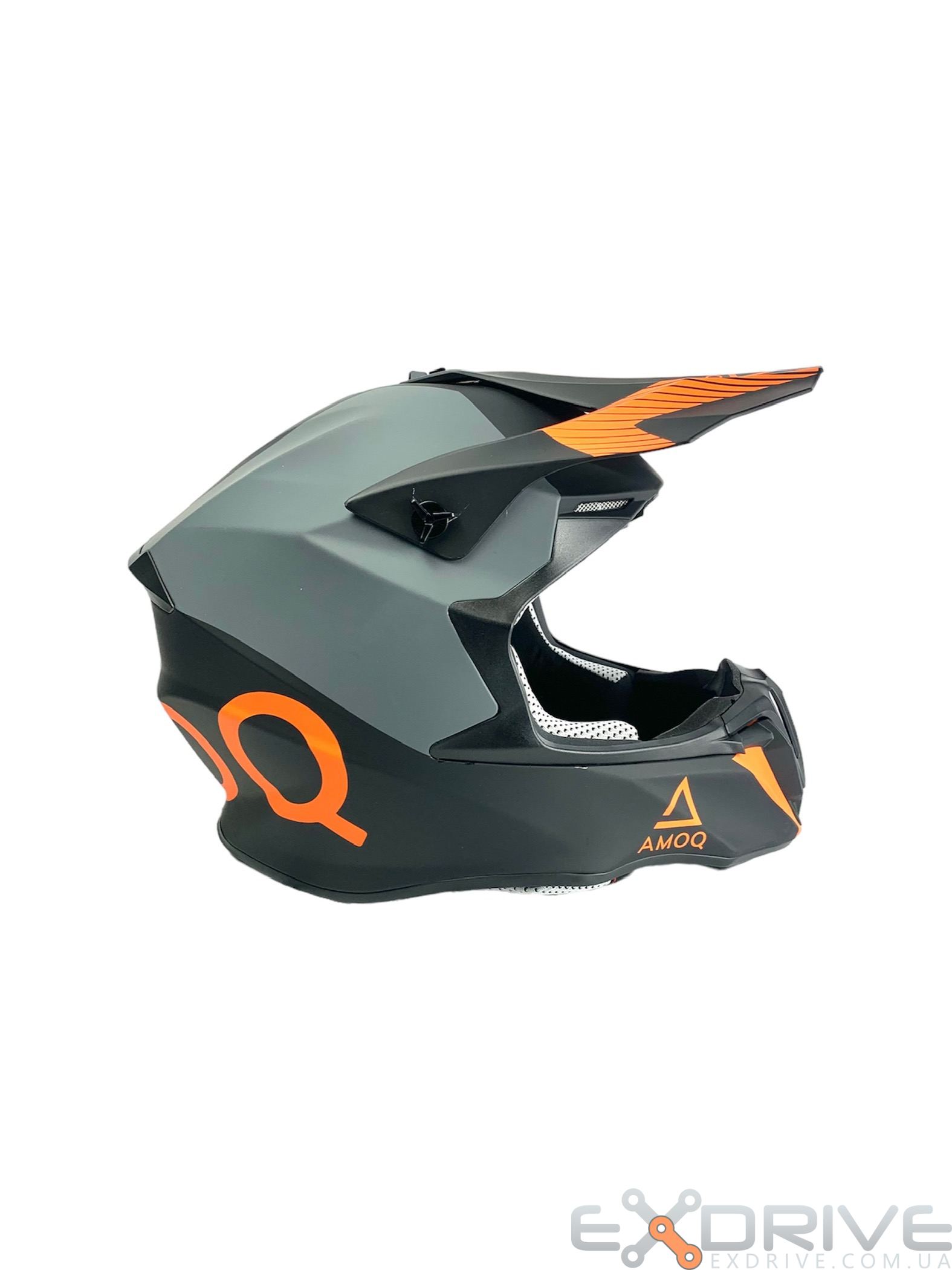 Шлем кроссовый AMOQ Orange - Магазин мототехники Exdrive