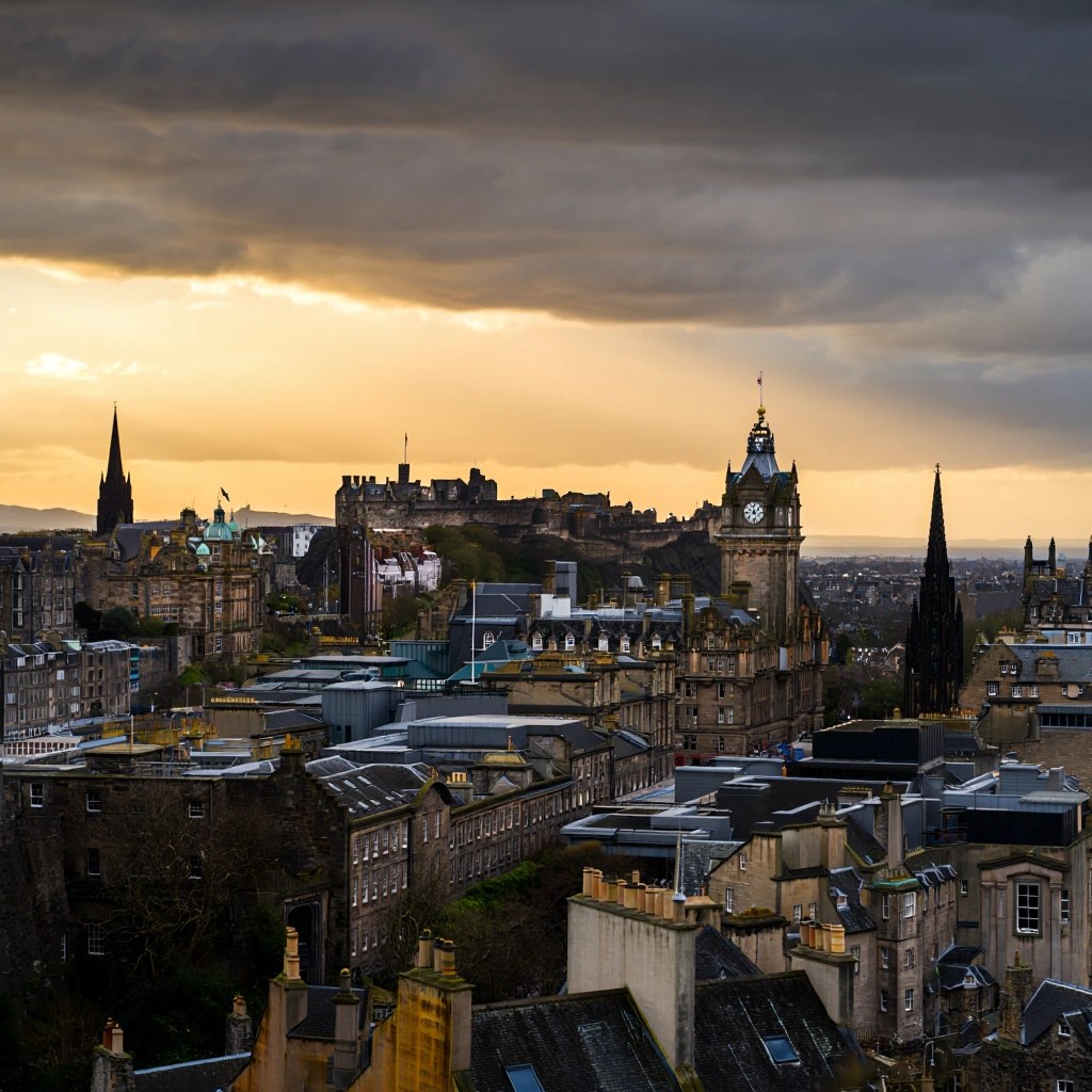 Luxury chauffeur service in Edinburgh with executive car