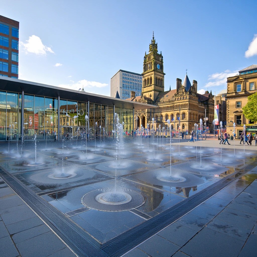 Luxury chauffeur service in Sheffield city center