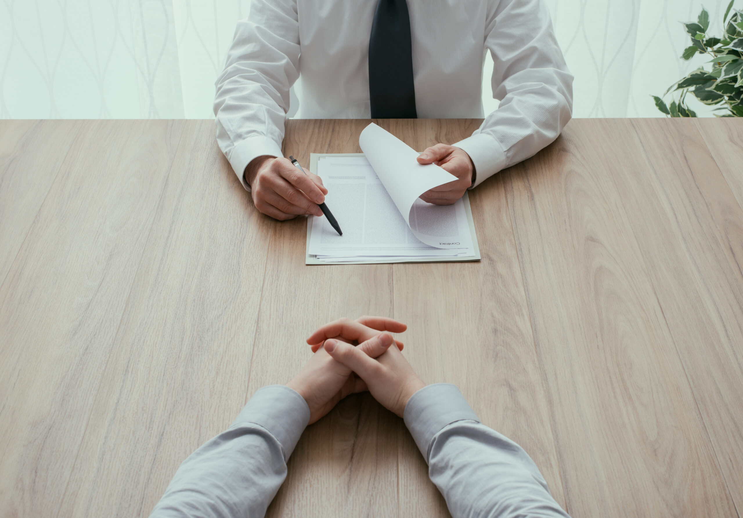 Recruiter Interviewing Executive Job Seeker Candidate