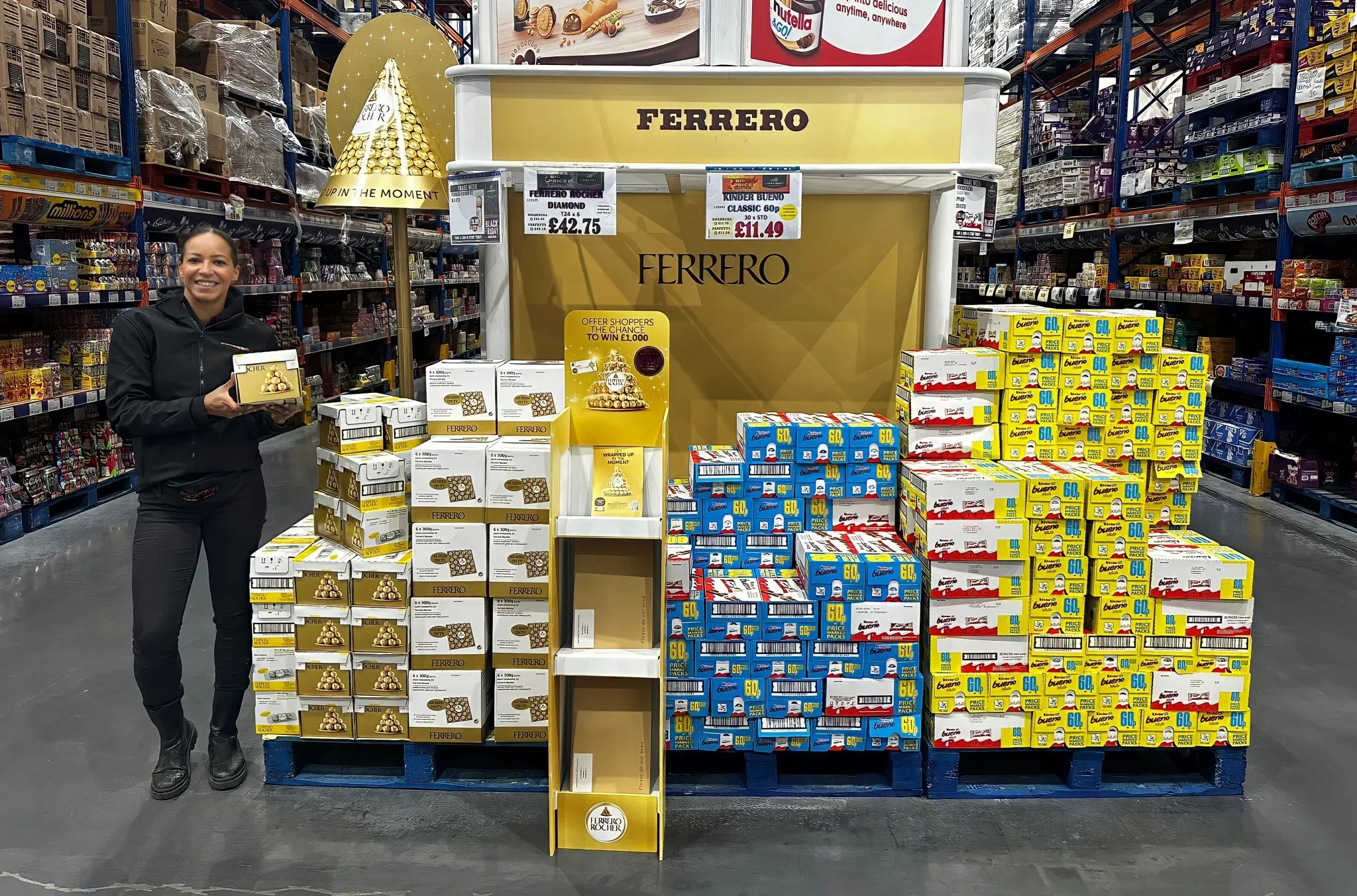 Promotional staffing for the Kinder and Ferrero festive retail tour