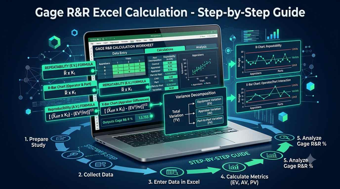 1025. Gage R and R Excel Calculation: Step-by-Step Guide