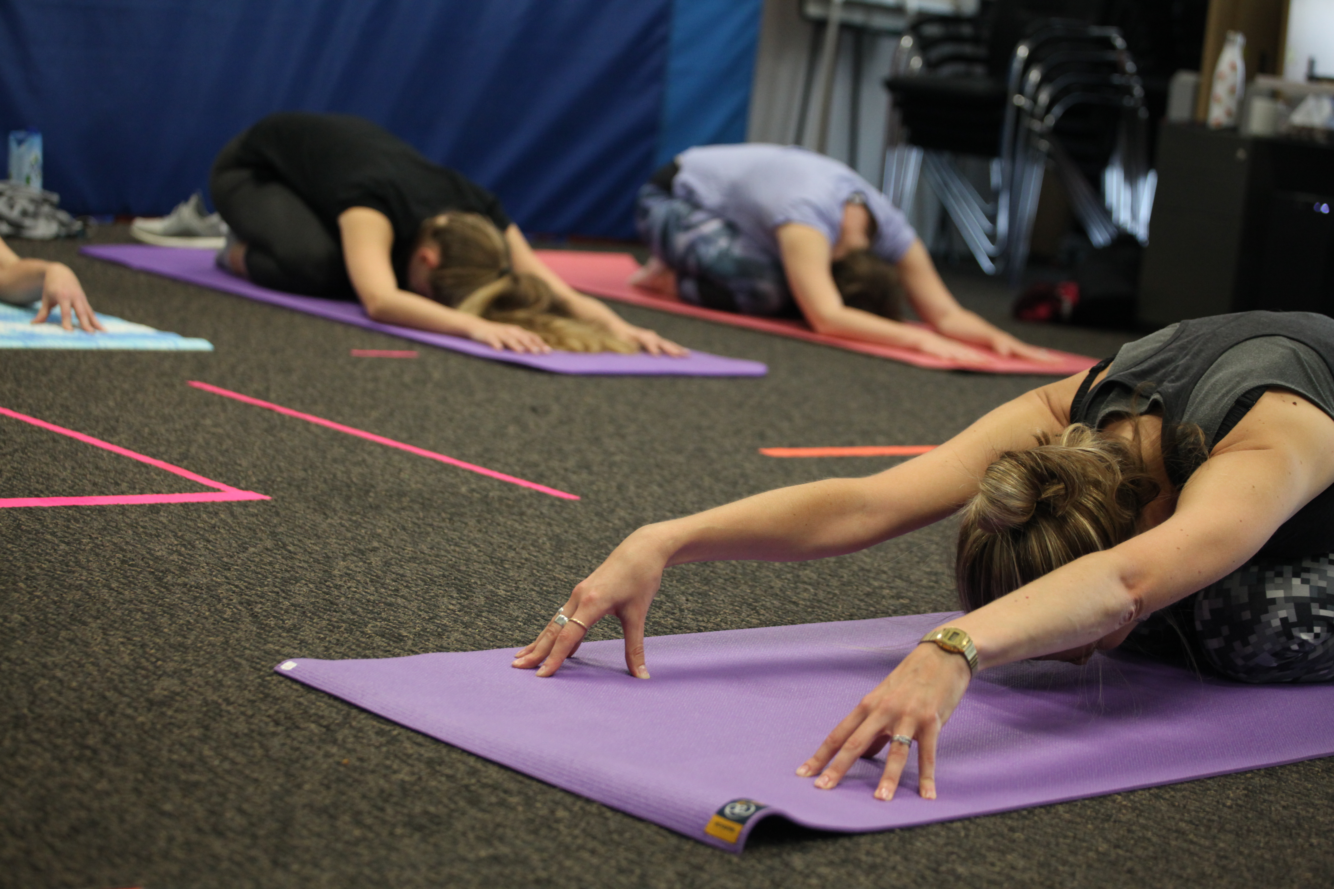 Pilates class for staff at DNEG
