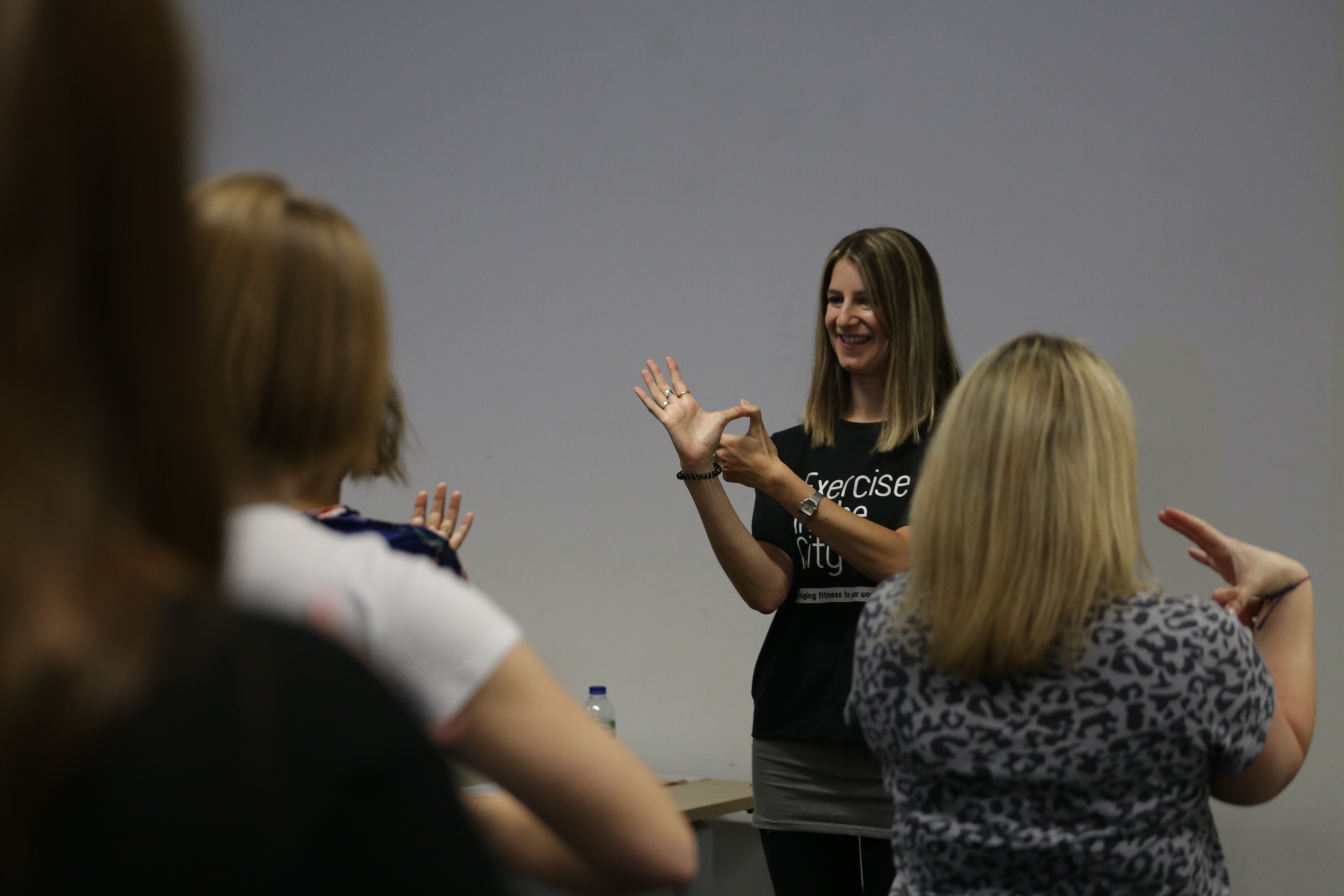 Deskercise session for staff at DNEG