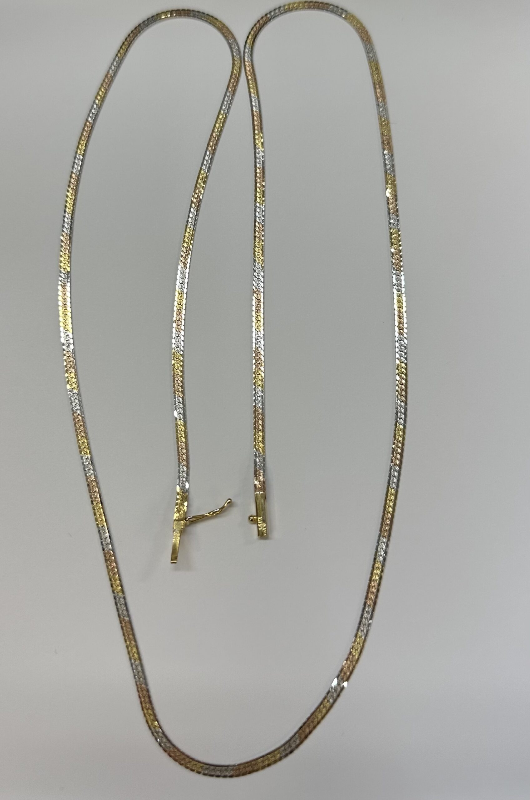 【HYERES LOR】25SS★ Essence (W) Herringbone Chain Necklace LuxeHerringboneChain-