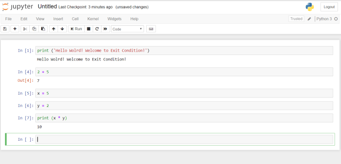 Python on Jupyter Notebook