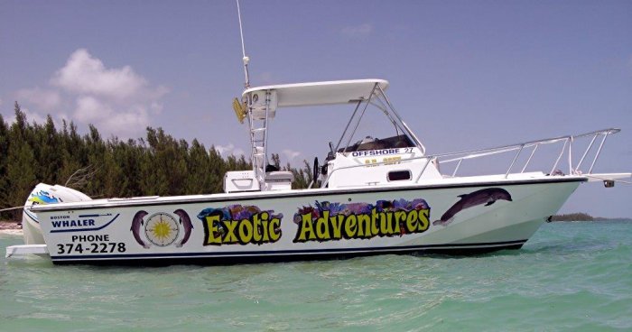 About Exotic Adventures Freeport Bahamas Personalized Boat Charters