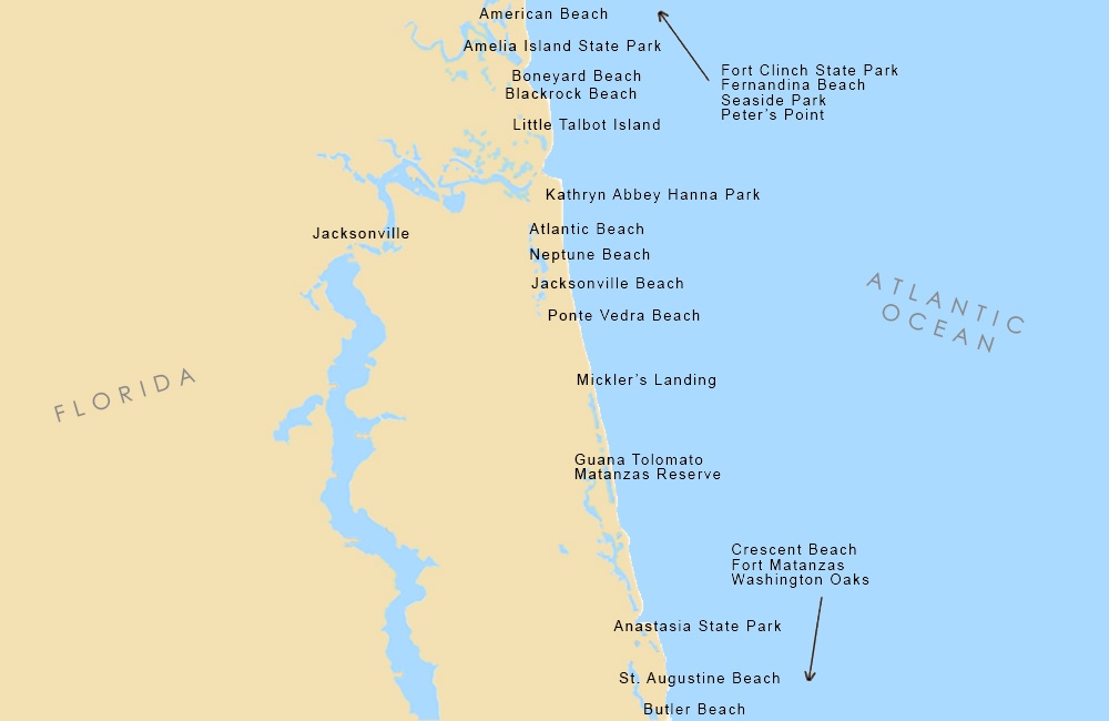 Map Of Beaches Beaches Map 