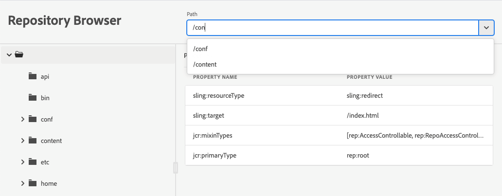 Repository Browser Adobe Experience Manager - Premium Nature Art Gallery - Retina
