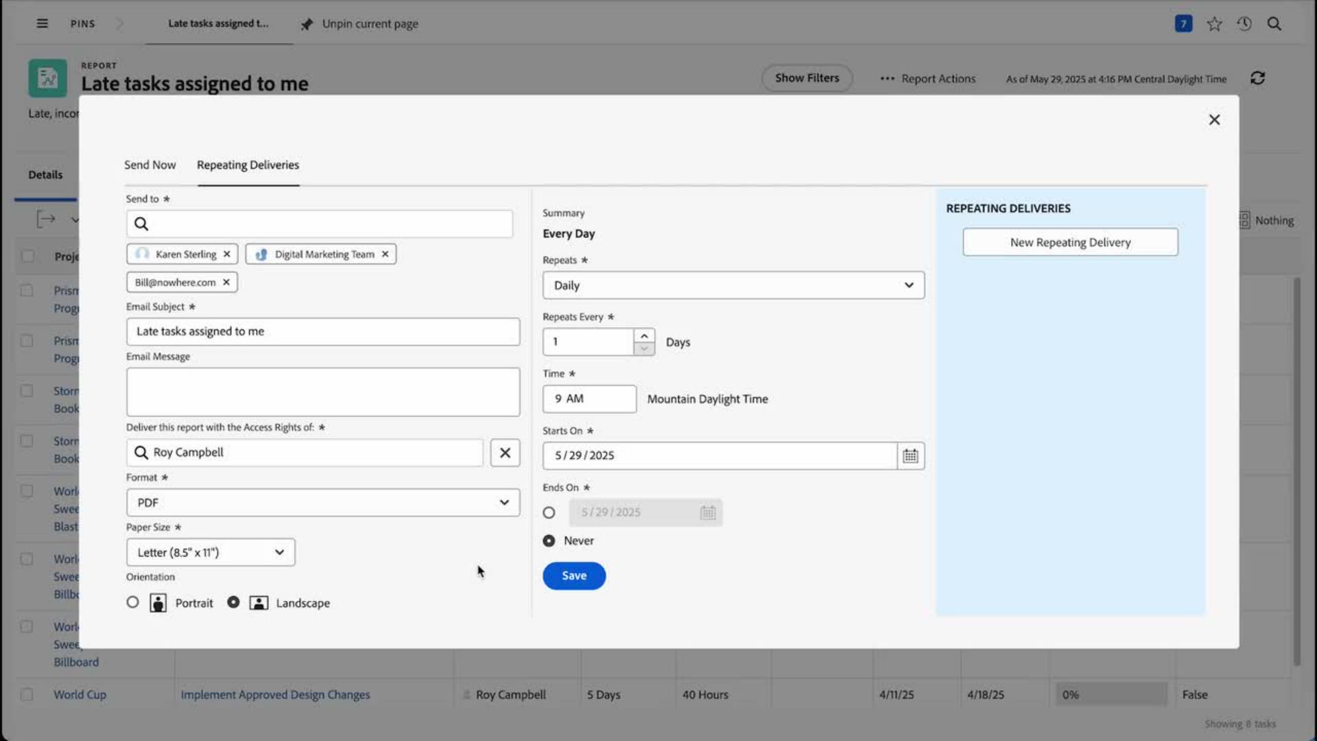 Send And Share Reports Adobe Workfront - Light Art Collection - HD Quality