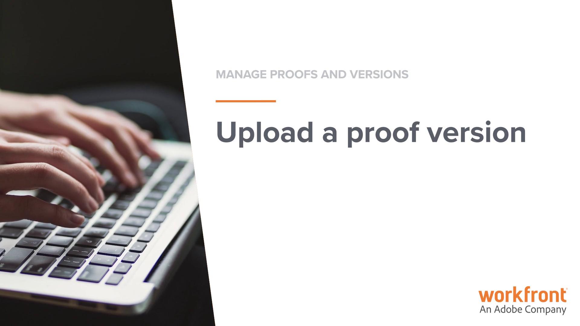 Upload A Proof Version Adobe Workfront - Premium Colorful Design Gallery - High Resolution