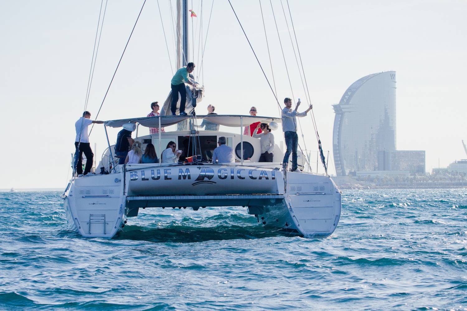 Whether you want to take a jaunt around the bay or sail around the world, you'll be ready. Barcelona 3 Hour Private Cruise On A Luxury Catamaran Experitour Com