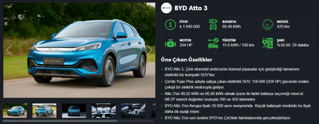 BYD ATTO 3