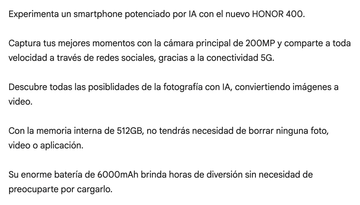 HONOR 400 3
