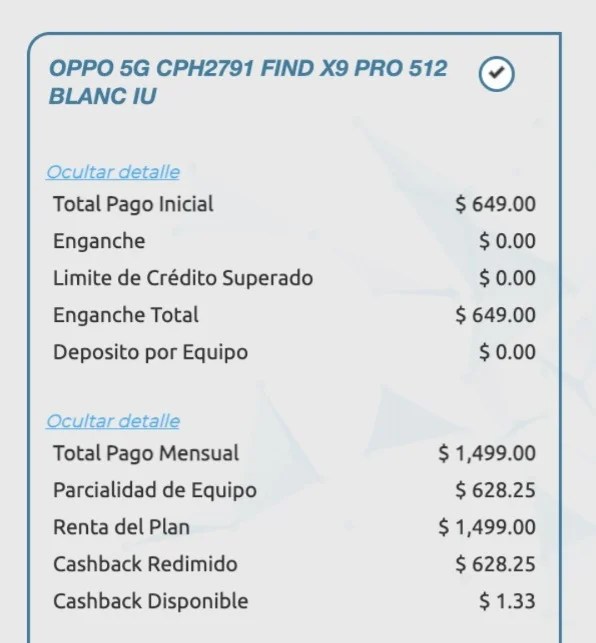 Modelos incluidos en plan: $1,499 | 31-01-2026 | Plan TelceL 5 image 34