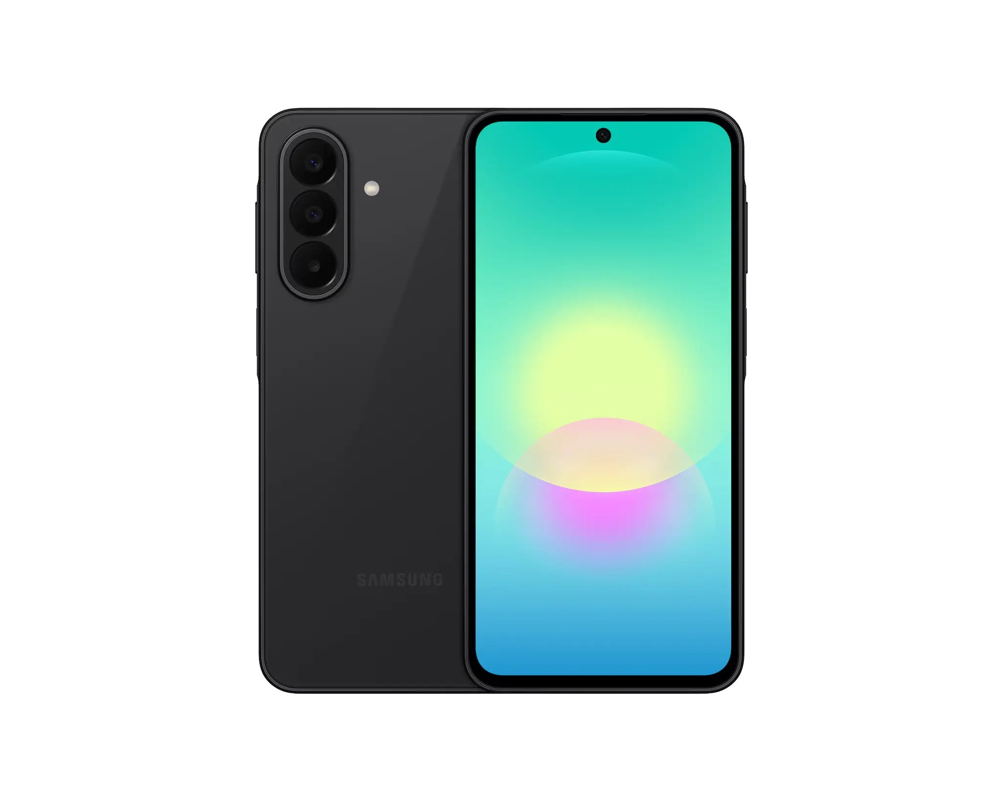Samsung Galaxy A27 5G color negro — frente y trasera en Telcel
