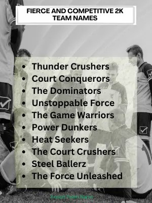 2k team names for every style: cool, funny, fierce & more