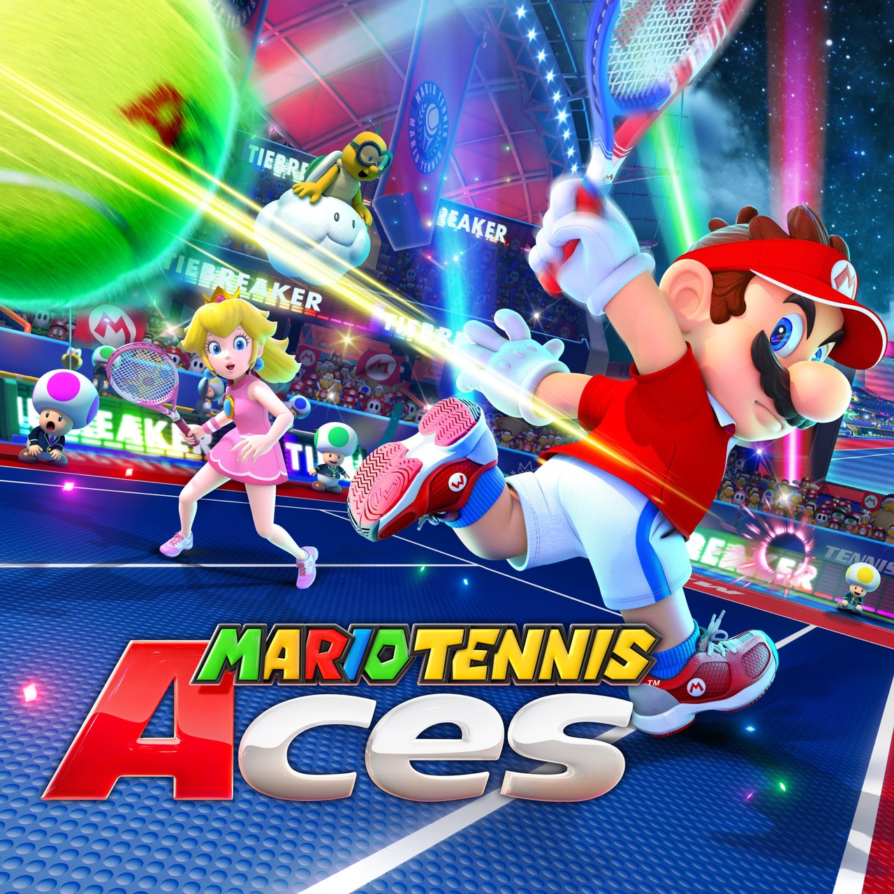 Mario Tennis Aces, Nintendo 2018, fin exceptionnelle, fans de sports, aventure intense, gameplay innovant, bataille épique, stratégies inoubliables, tennis virtuel, coups spectaculairesMario Tennis Aces de Nintendo (2018)