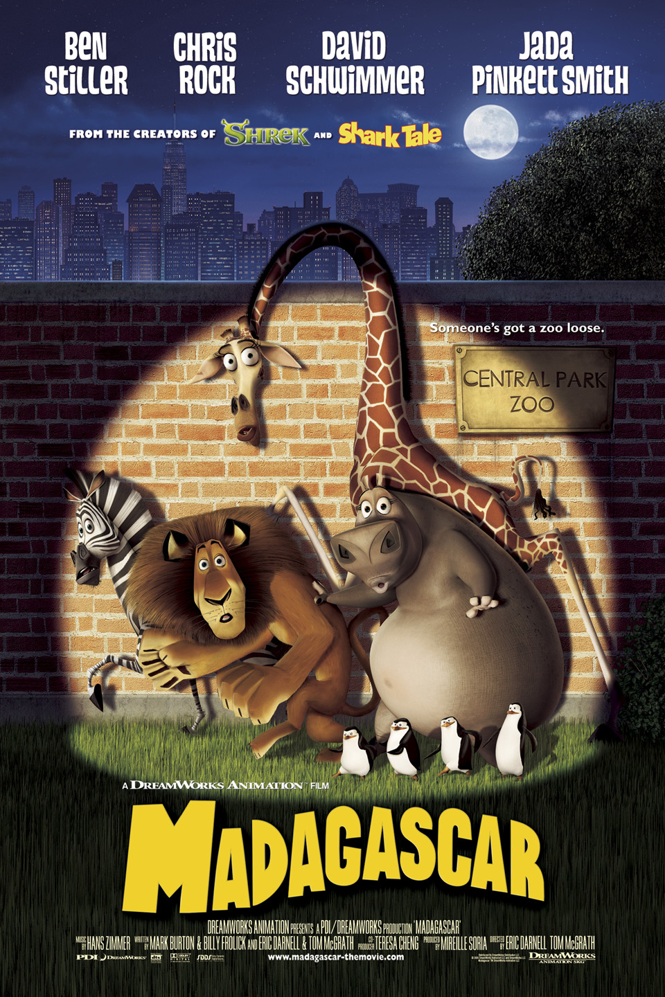 Madagascar film, Eric Darnell, Tom McGrath, animation comédie, héros animaliers, amitié dans Madagascar, liberté et aventure, île de Madagascar, conclusion épique, souvenirs impérissablesMadagascar de Eric Darnell et Tom McGrath (2005)