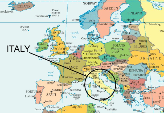 Where Is Italy Located On The Map Location.