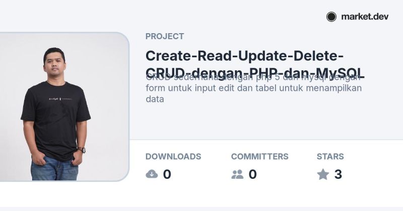 Create Read Update Delete Crud Dengan Php Dan Mysql Edit Proses Php At Master Sofyansetiawan - High Quality Light Background - Retina