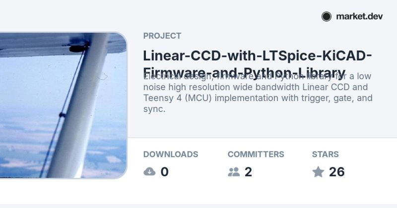 Github Drmcnelson Linear Ccd With Ltspice Kicad Firmware And Python - High Quality Dark Illustration - Full HD