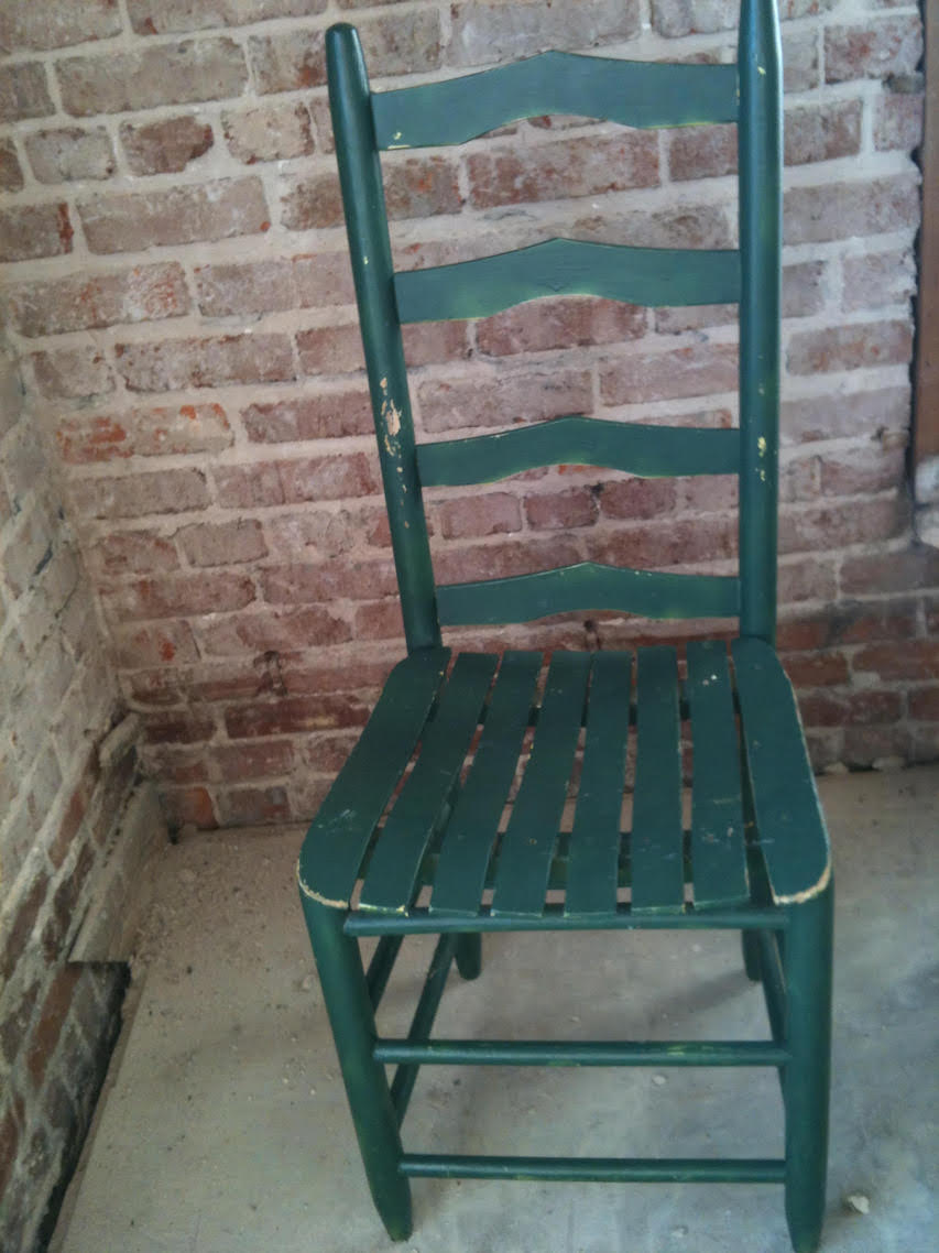 Before: Dining Room Chair Unpainted