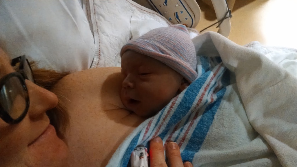 Newborn with mother